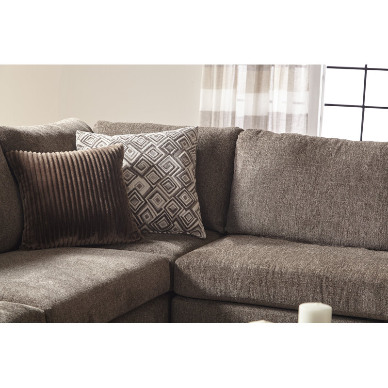 Mercury Row® Isaacs 2 Piece Upholstered Sectional & Reviews Wayfair